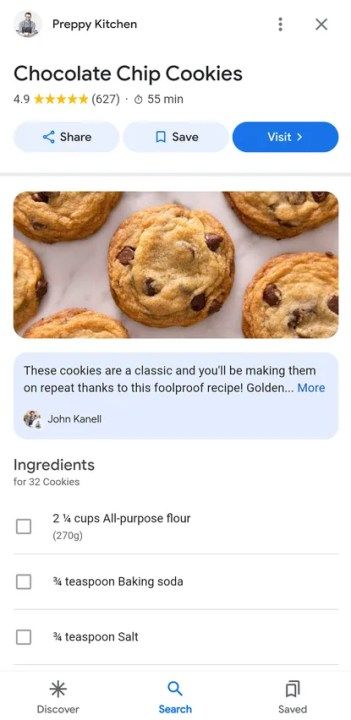 google recipes 2