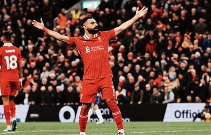 محمد صلاح ينفرد برقم تاريخي مع ليفربول في الدوري الإنجليزي