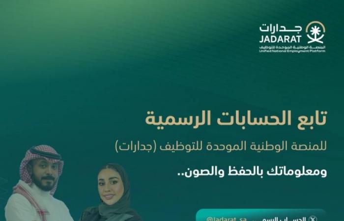 "هدف" لمستفيدي "جدارات": لا تشاركوا بياناتكم الشخصية مع الحسابات المجهولة