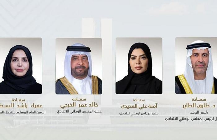 طارق الطاير يترأس وفد الشعبة الإماراتية لبرلمانات مجموعة العشرين