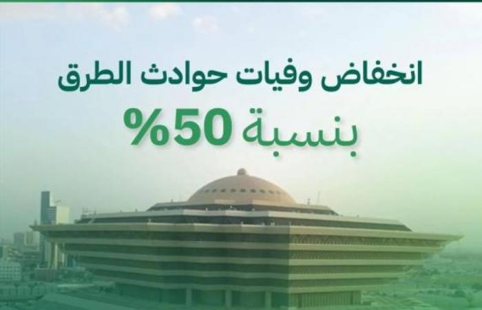 منظومة أمنية متكاملة أسهمت في انخفاض وفيات حوادث الطرق بنسبة 50%