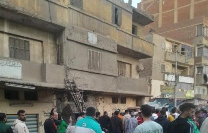 مصرع صاحبة ورشة حدادة  سقط علية بلكونة في المنصورة 