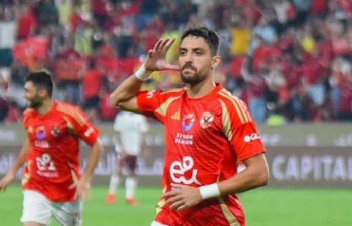 طاهر محمد طاهر يسجل أول هدف في تاريخه مع منتخب مصر