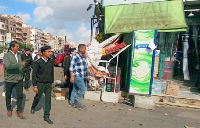 إيقاف حالات بناء بدون ترخيص وحملة لرفع الإشغالات في الاسماعيلية