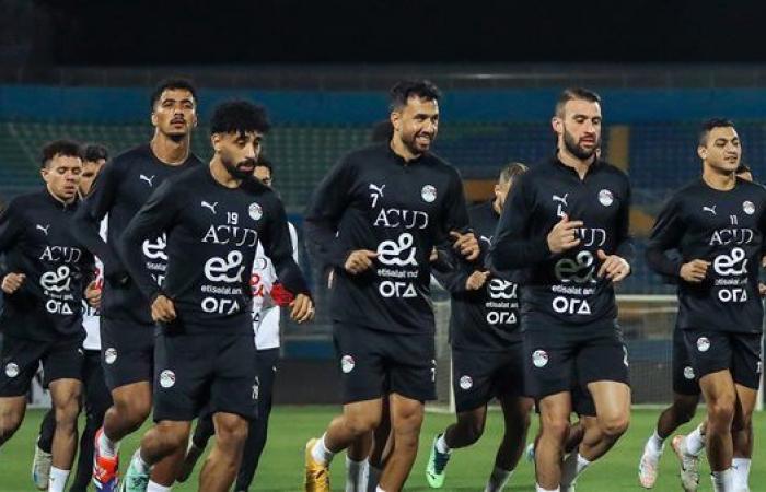 منتخب مصر يخوض تدريب باستاد الدفاع استعدادا لمباراة بتسوانا