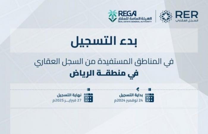 "السجل العقاري" يبدأ تسجيل 90,804 قطع عقارية بمدينة الرياض والمدينة المنورة