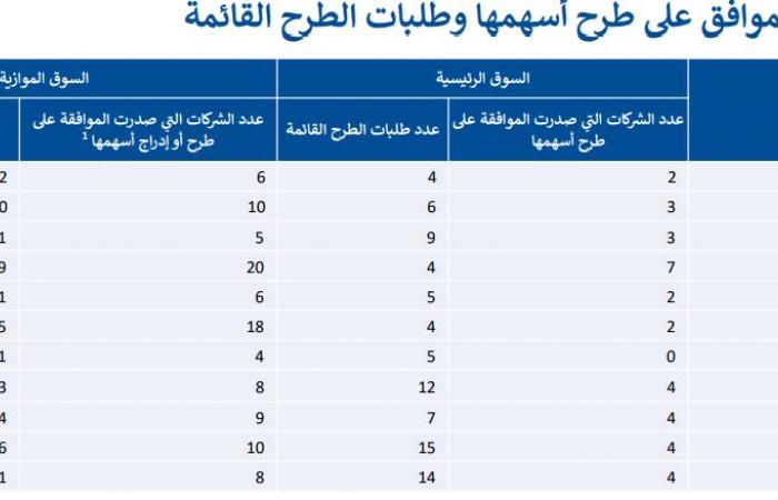 هيئة السوق المالية تصدر النشرة الإحصائية للربع الثالث من 2024