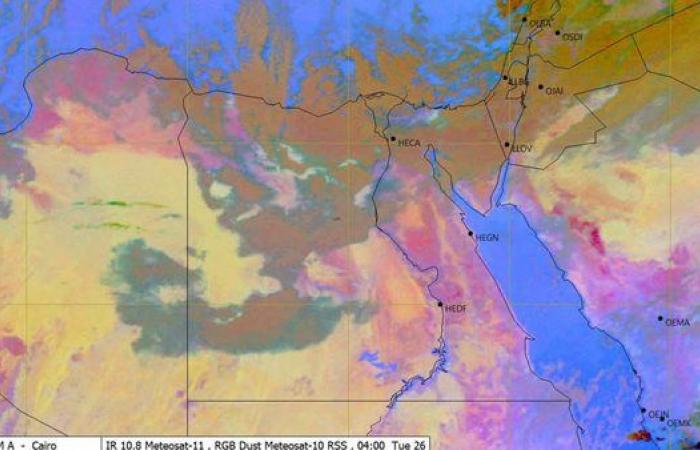 الأرصاد: استمرار تكاثر السحب الممطرة على مناطق متفرقة بالمحافظات