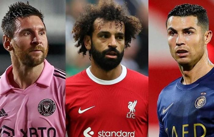 استبعاد محمد صلاح.. اختيار ميسي ورونالدو لقائمة أفضل لاعب في العالم