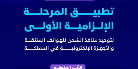 تطبيق المرحلة الإلزامية الأولى لتوحيد منافذ الشحن للهواتف المتنقلة والأجهزة الإلكترونية.. يناير المقبل