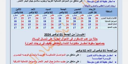 «خلي بالك من البرودة».. الأرصاد تحذر من طقس الأيام القادمة