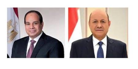 السيسي والعليمي يؤكدان عمق العلاقات التاريخية بين مصر واليمن