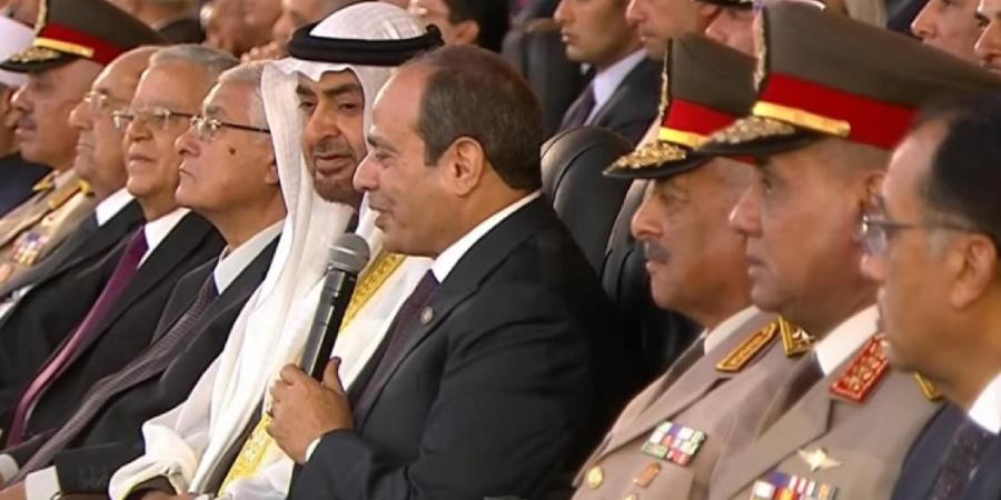 بالفيديو | السيسي مخاطباً محمد بن زايد: الأخ والصديق الحبيب.. وجودكم معنا شرف كبير