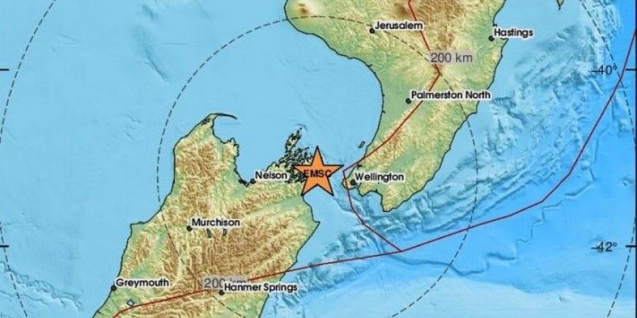 زلزال بقوة 5.7 درجات يضرب نيوزيلندا