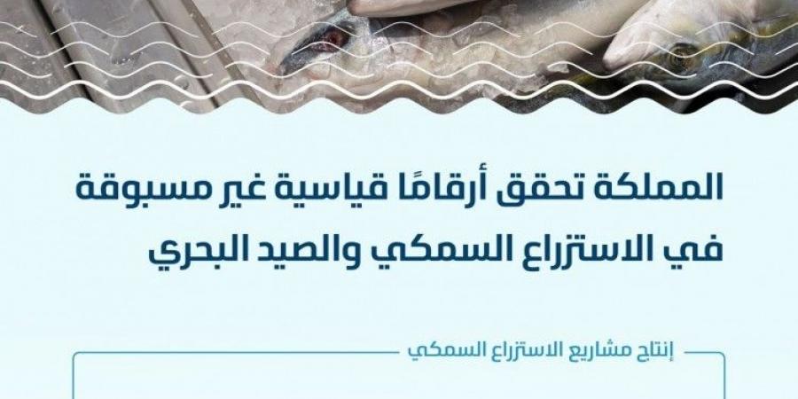 المملكة تحقق أرقامًا قياسية في إنتاج الاستزراع السمكي