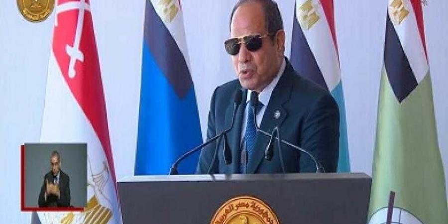 الرئيس السيسي: السلام خيارنا الاستراتيجي.. ولا يوجد لدينا أجندة خفية تجاه أحد