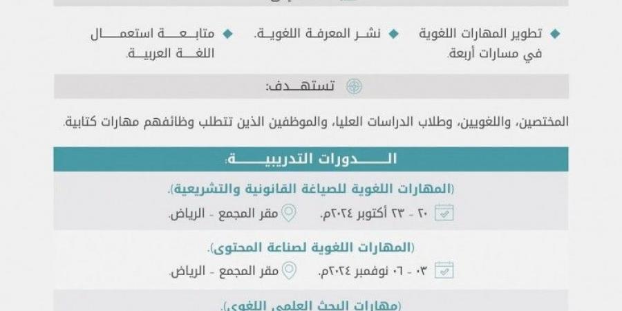 مجمع الملك سلمان العالمي يطلق أربع دورات في المهارات اللغوية