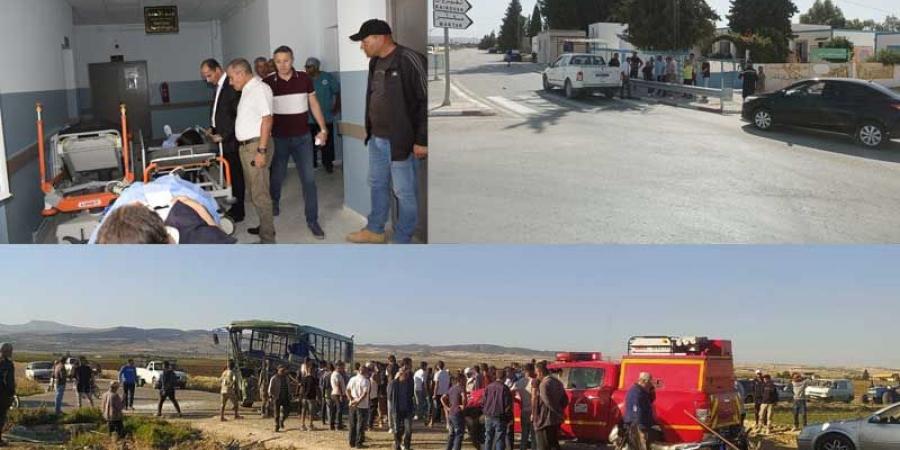 الكاف .. إثر حادث حافلة نقل التلاميذ ..إجراءات استعجالية ... وطبيبة أسنان تتعهد بعلاج تلميذة