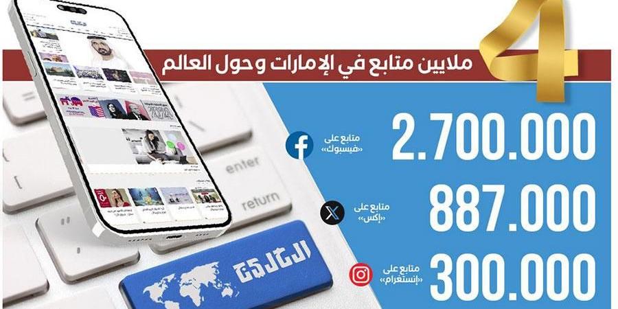 «الخليج» ورقياً مع إشراقة كل صباح.. ورقمياً مع دقات عقارب الساعة