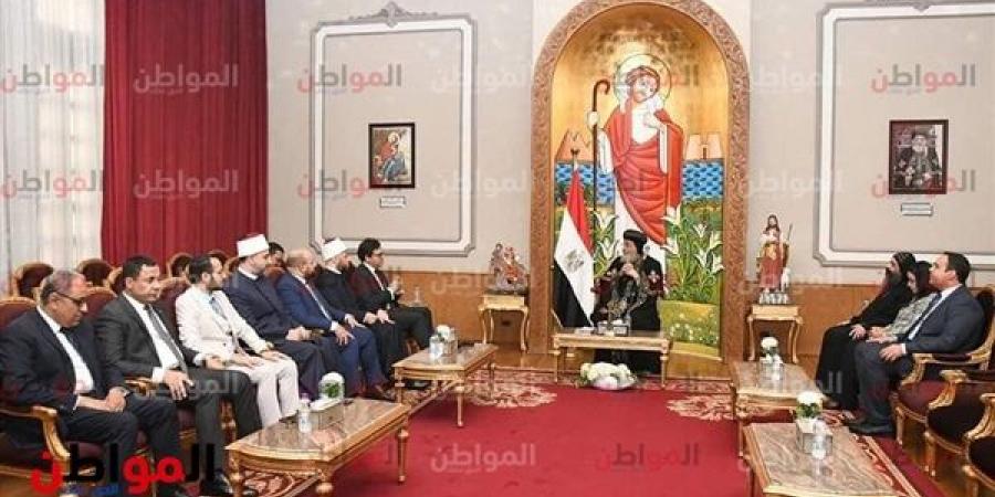 صور..«تواضروس» يستقبل وزير الثقافة ووزير الأوقاف لمناقشة سبل التعاون المشترك