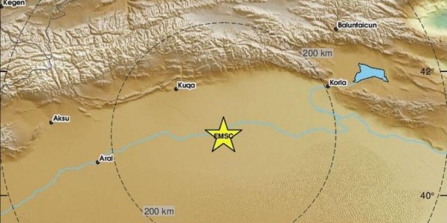 زلزال بقوة 5.5 درجات يضرب منطقة شينجيانغ الصينية